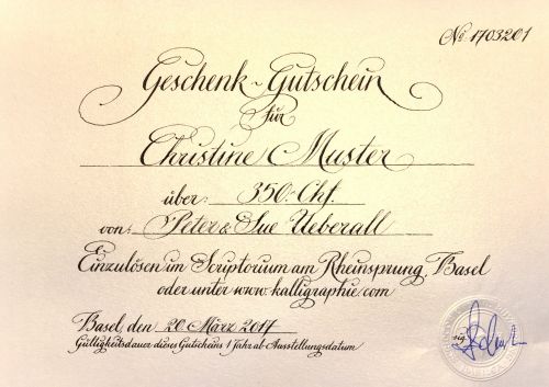 Gift Voucher 50 CHF