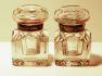 Pair of antique inkwells